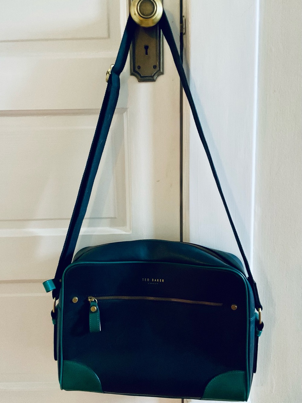 Ted Baker Teal and Green Crossbody Messenger Bag